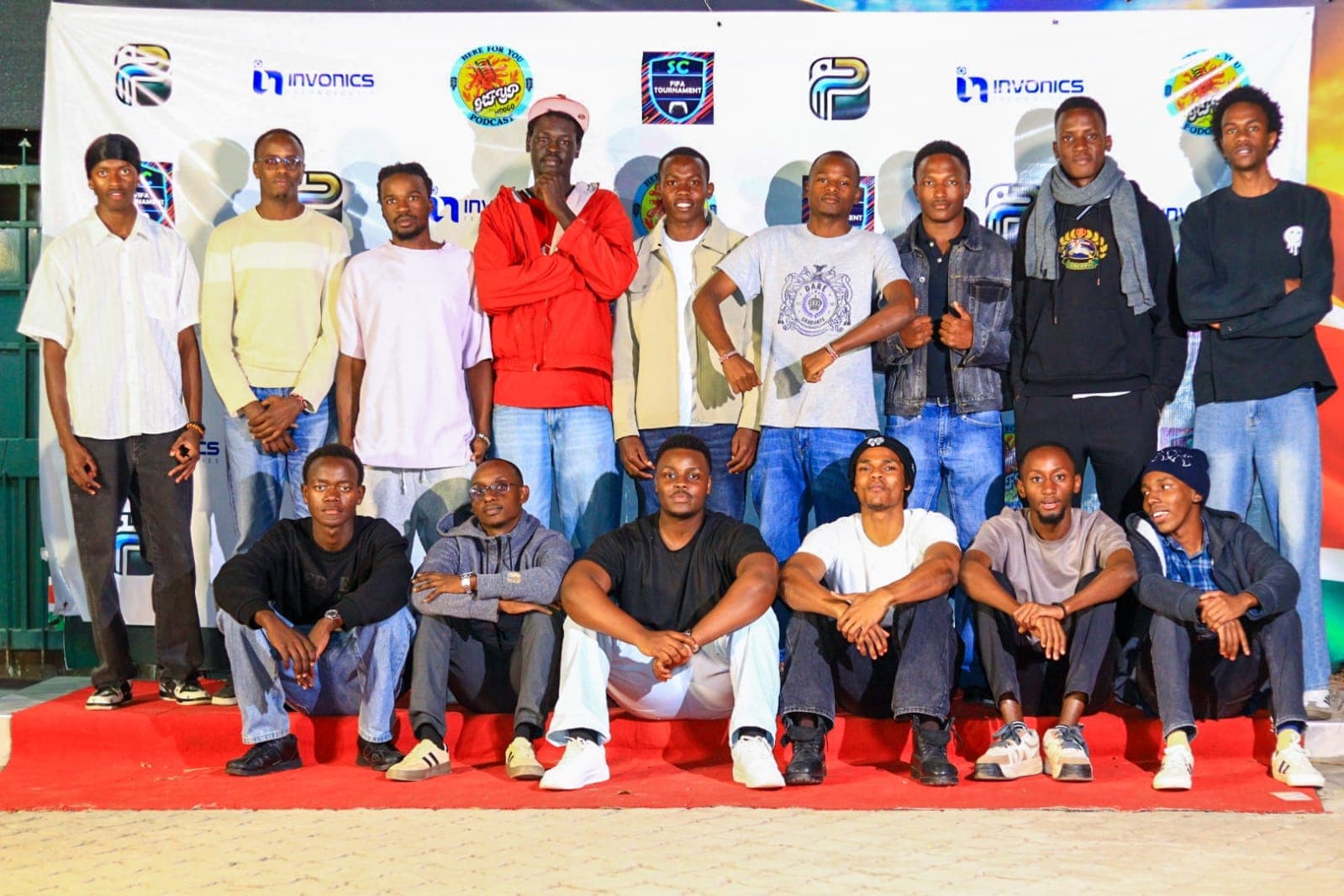 stage group photo