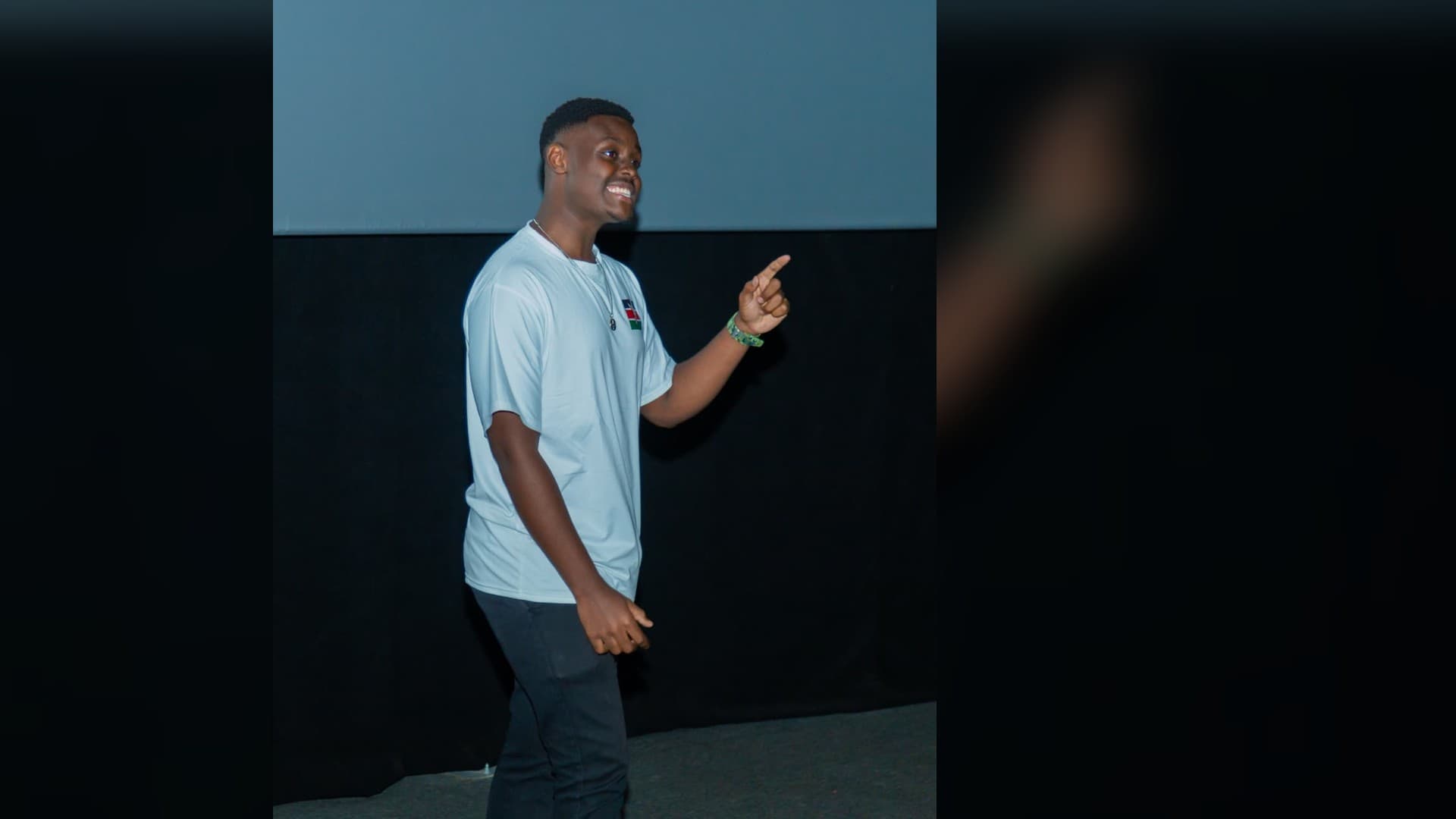 A wide view of a technology presentation